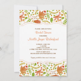 möhippa för löv av alla vattenfärger eller babydus inbjudningar