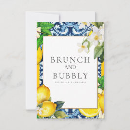 Möhippa för medelhavslemonplattor inbjudningar