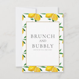 Möhippa för medelhavslemonplattor inbjudningar