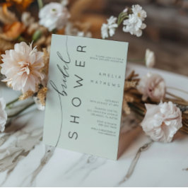 Möhippa för minimal Grönt Inbjudningar