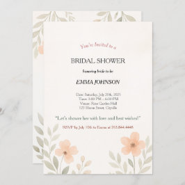 Möhippa för minimalistisk Blommigt för elegant Inbjudningar