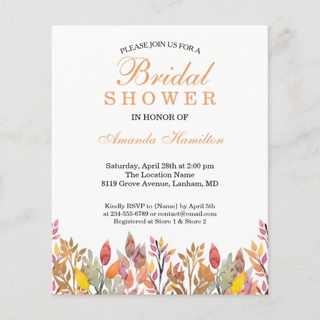 Möhippa för minskad rustik Blommigt i vår, Orange (Framsida)