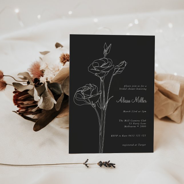 Möhippa för minsta Blommigt för kol Inbjudningar (Skapare uppladdad)