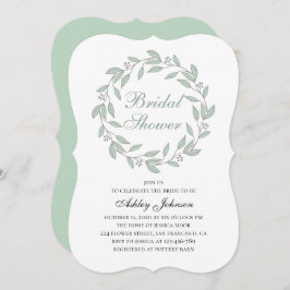 Möhippa för moderblad. Botanisk kalligrafi Inbjudningar