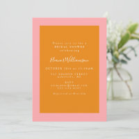 Möhippa för modern geometrisk Rosa och Orange