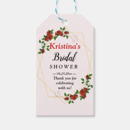 Möhippa för Modern Guld Ram Red Guld Presentetikett