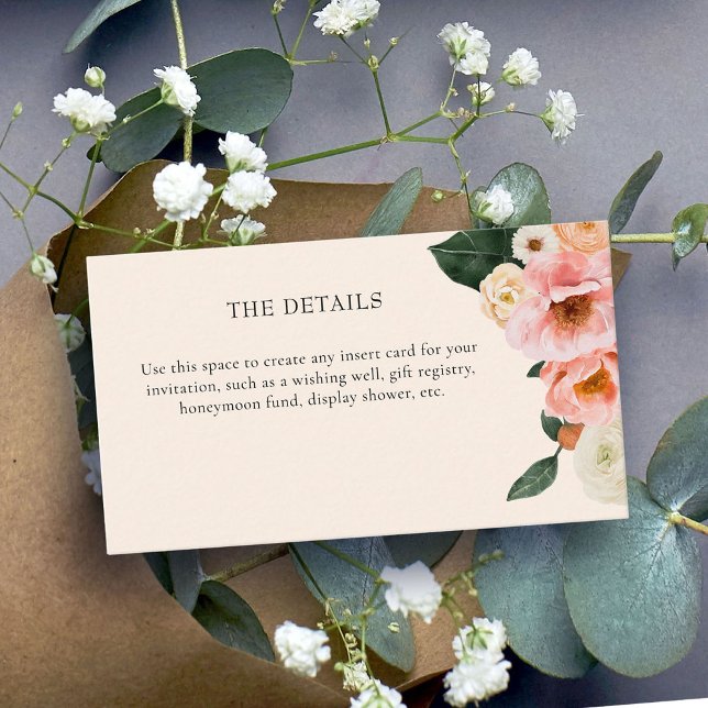 Möhippa för modern Rosa Blommigt Tilläggskort (Skapare uppladdad)