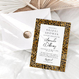 Möhippa för modernt Trendig i leopard Inbjudningar