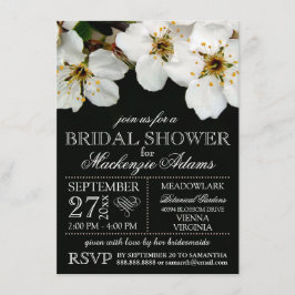 Möhippa för Möhippa av White Cherry Blommar Flower Inbjudningar