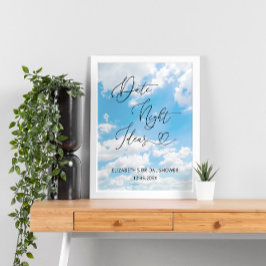 Möhippa för molntematadatum kvällsidéer poster
