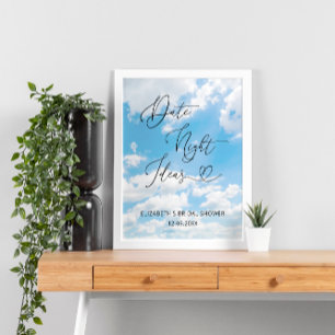 Möhippa för molntematadatum kvällsidéer poster
