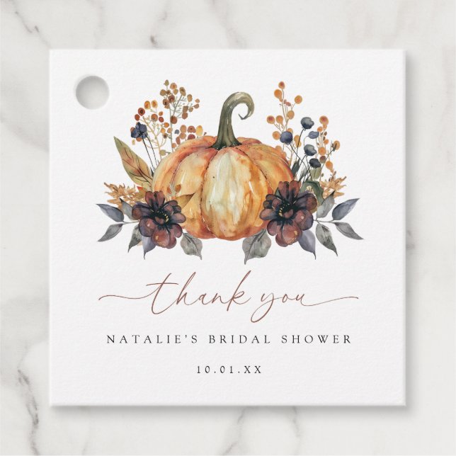 Möhippa för moody Blommigt Gåvor Etiketter (Framsida)