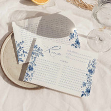 Möhippa för NÅGON Blue Toile-Blommigt