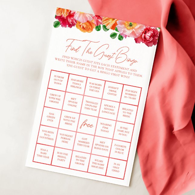 Möhippa för orange och Bright Rosa Blommigt Bingo- (Skapare uppladdad)