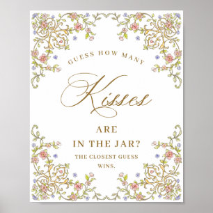 Möhippa för Ornate Victorian Grace Blommigt Poster