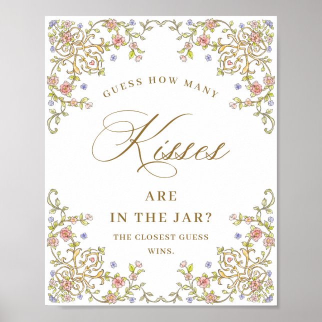 Möhippa för Ornate Victorian Grace Blommigt Poster (Framsidan)