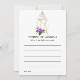 Möhippa för Ornate Vintage Birdcage Snöre Blommigt Rådkort