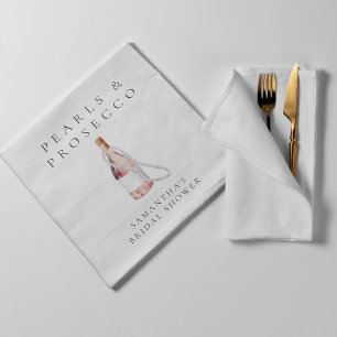 Möhippa för pärlor och Elegant av prosecco Pappersservett