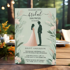 Möhippa för  Peach Mint Moss Sage Grönt Inbjudningar