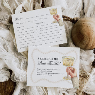 Möhippa för Pearls & Prosecco-Elegant Tilläggskort