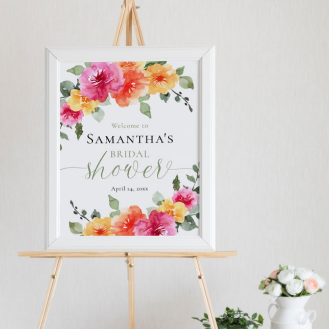 Möhippa för peonin i rosa orange välkomnas poster (Skapare uppladdad)