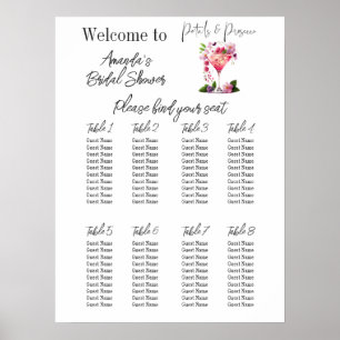 Möhippa för Petals- och Prosecco-Blommigt Poster