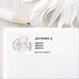 Möhippa för provsmakning av Elegant till Kärlek Vi Returadress Etikett