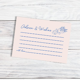 Möhippa för råd och Önskemål Hand plockade Flowers Tilläggskort