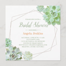 Möhippa för Ram-socklar i geometrisk geometri Inbjudningar