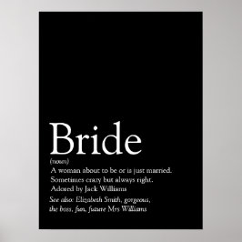 Möhippa för roligt av Bride Definition Poster