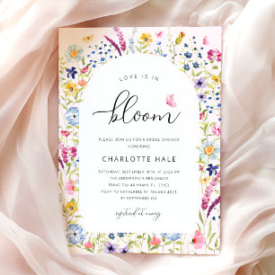 Möhippa för Rosa av elegant Blommigt Inbjudningar