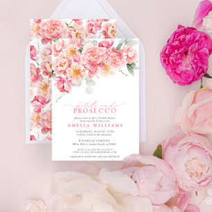 Möhippa för Rosa av Petals- och Proseccos Blommigt Inbjudningar