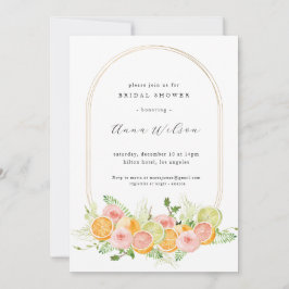 Möhippa för Rosa av vattenfärgsBlommigt Grönt Inbjudningar