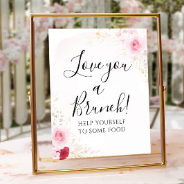 Möhippa för rosa Blommigt  Poster