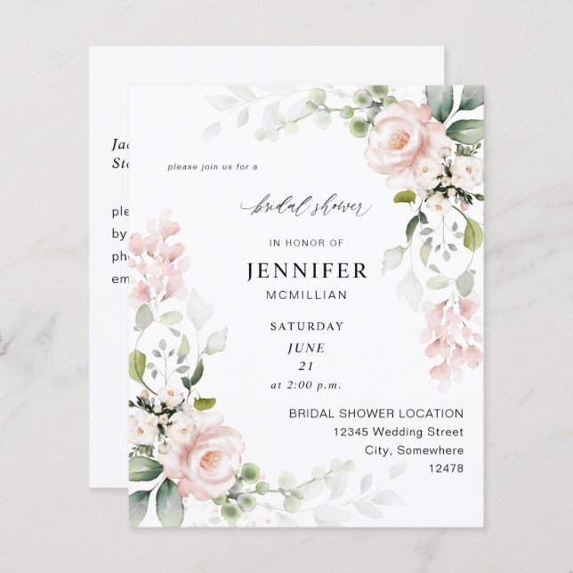 Möhippa för  Rosa Eucalyptus Blommigt  (Fram/baksida)