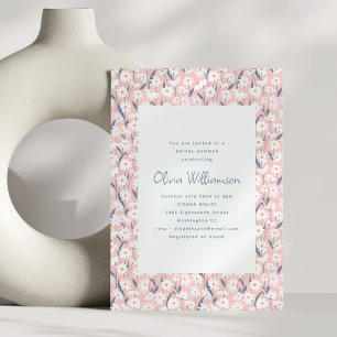 Möhippa för Rosa för Cottagecore Boho Daisy Inbjudningar