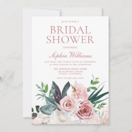 Möhippa för  Rosa och Dusty Ro Blommigt Inbjudningar