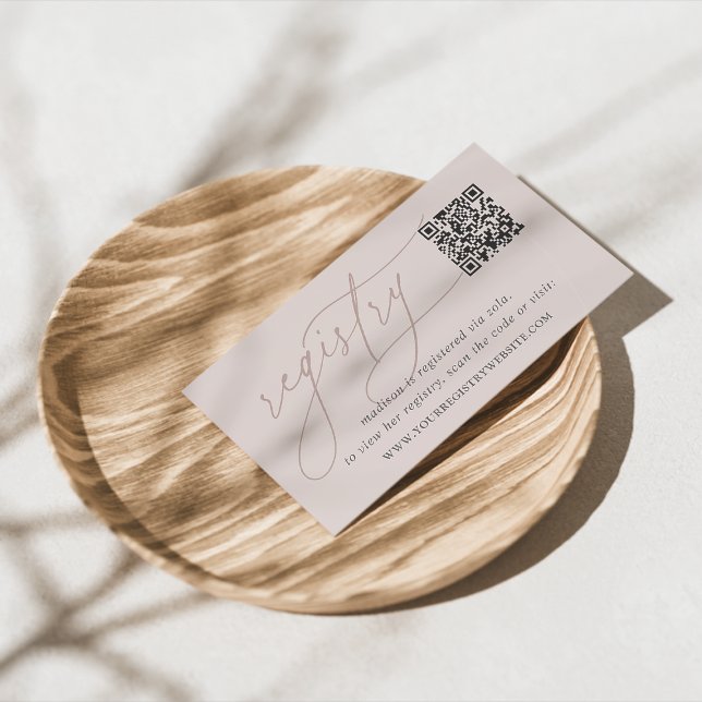 Möhippa för rosa Taupe-skript eller register för b Tilläggskort (Skapare uppladdad)