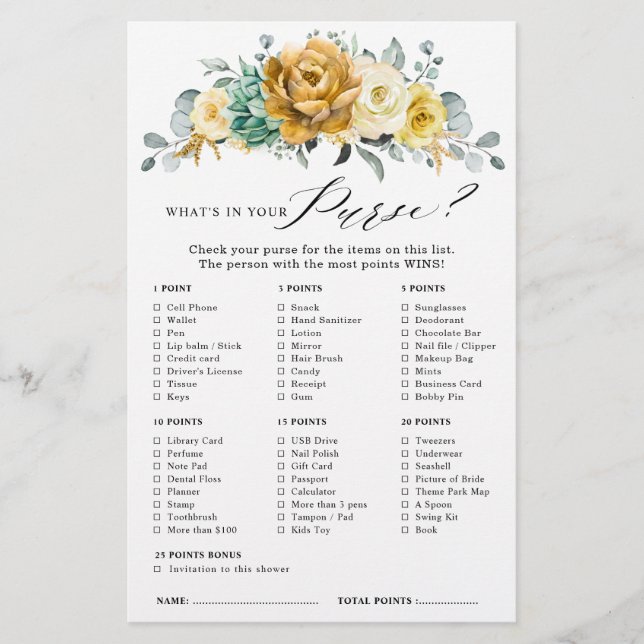 Möhippa för Sage-Blommigt för  av efterställd Gult (Framsida)