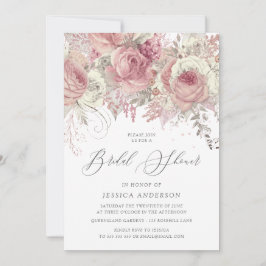 Möhippa för silver &  Enchanted Blommigt Inbjudningar