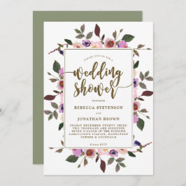 möhippa för söt blommigt inbjudningar