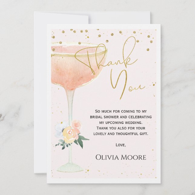 Möhippa för stor glasBlommigt - tack för ditt kort (Framsida)