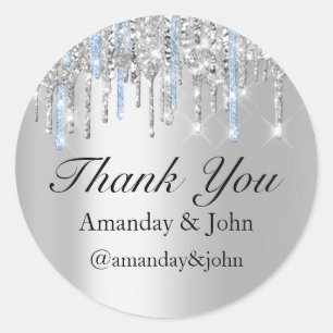 Möhippa för svensk 16:e bröllopsfavoriter - Tack b Runt Klistermärke