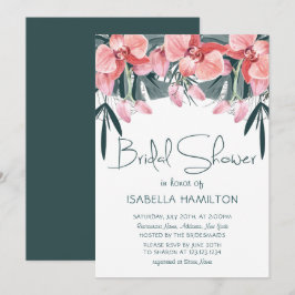 Möhippa för tropisk Blommigt Inbjudningar