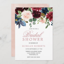 Möhippa för vacker  Rosa Flowers Elegant Inbjudningar