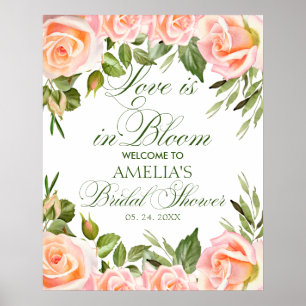Möhippa för välkomstPoster för Blommigt av elegant Poster