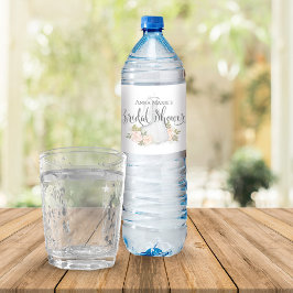 Möhippa för vattenfärg för  Blommigt Vattenflaskor Etikett