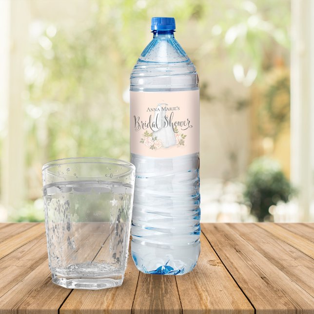 Möhippa för vattenfärg för  Blommigt Vattenflaskor Etikett (Skapare uppladdad)