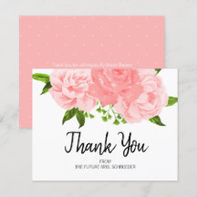 Möhippa för vattenfärgen Blommigt - tackkort