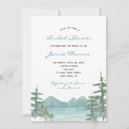 Möhippa för vattenfärgen i berget Sjö Inbjudningar